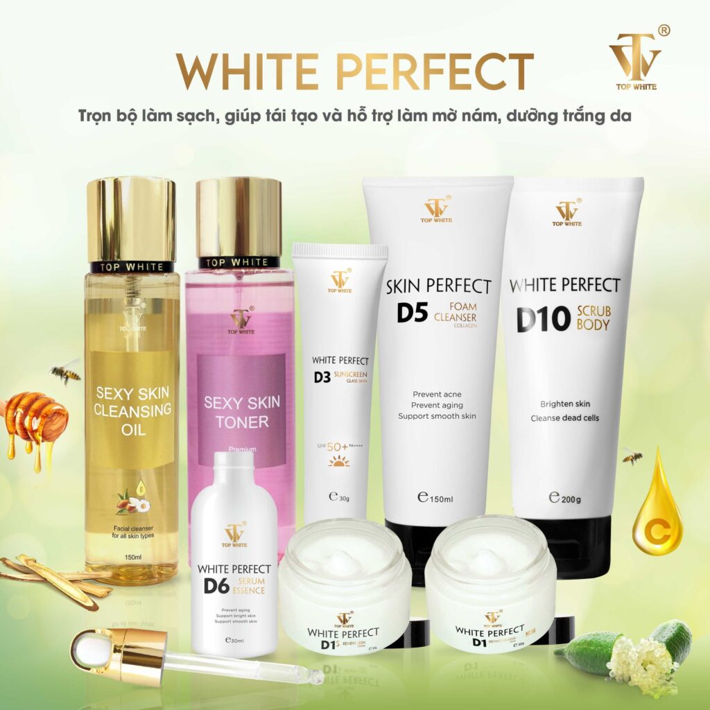 The complete set cleans, helps regenerate and supports the fading of melasma and whitening the skin